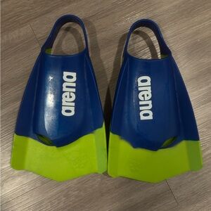 Arena Blue and Green Swim Fins